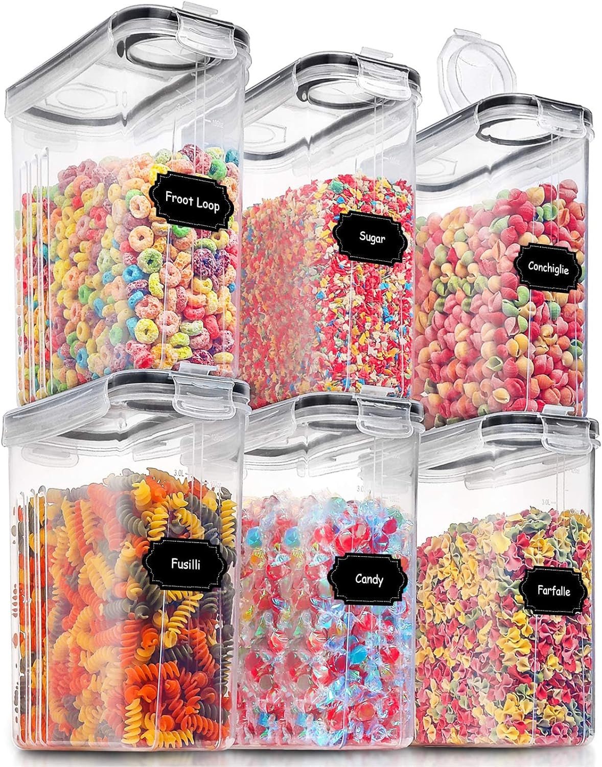 Food Storage For Pantry - PRAKI Large Dry Food Storage Containers