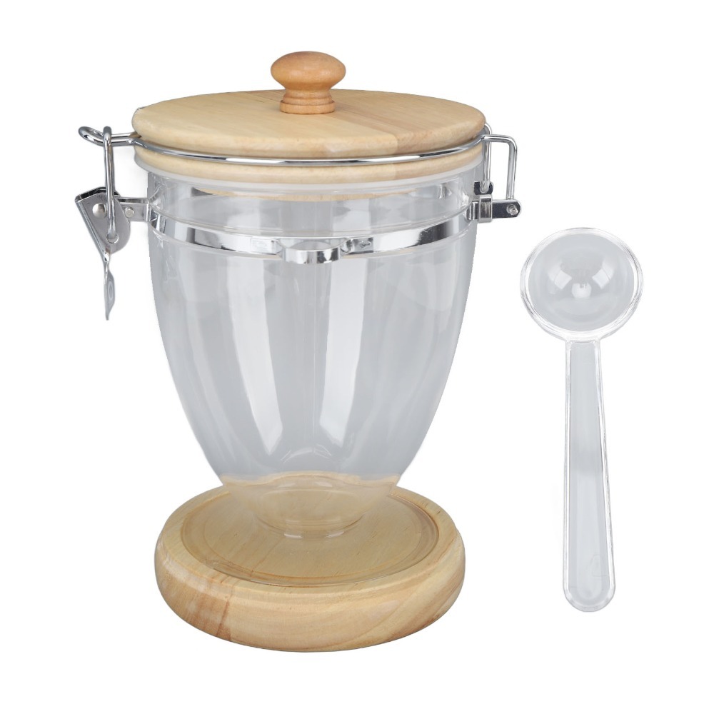 Food Storage Building - Airtight Lid Food Storage Jar Transparent