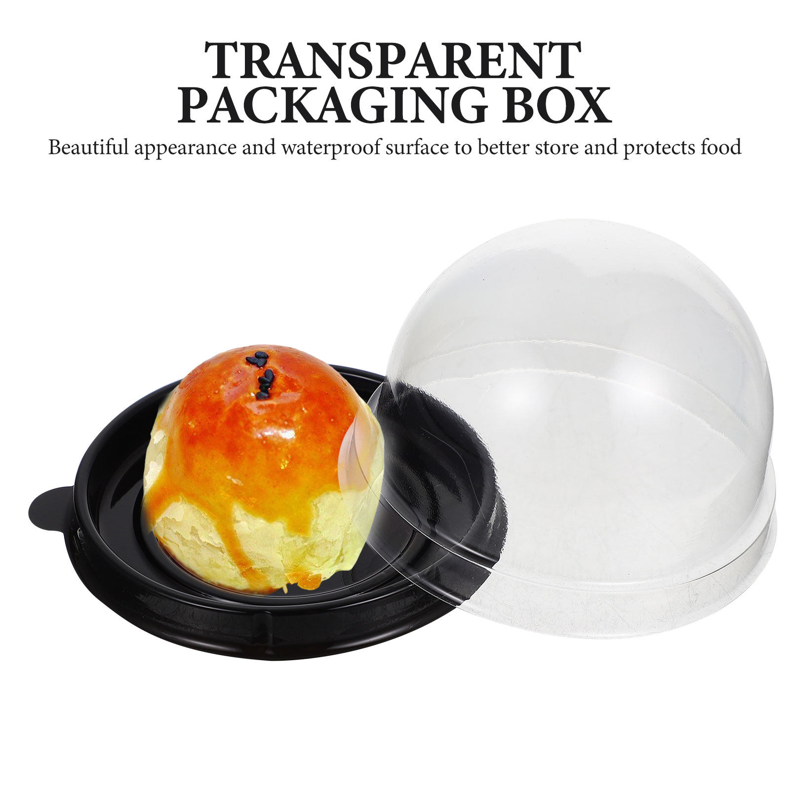 Food Storage Eggs - 50Pcs Small Dome Box for Dessert