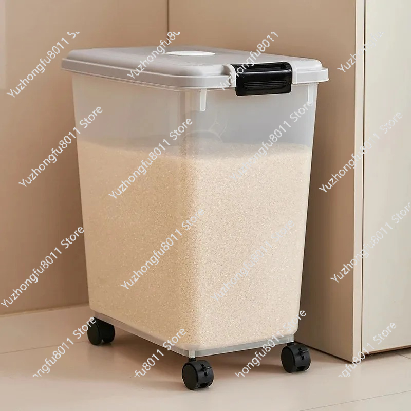 Food Storage For Pantry - Household Sealed Rice Bucket Food-Grade Storage