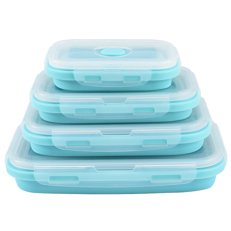 Food Storage Freezer Containers - Collapsible Silicone Food Storage Container With