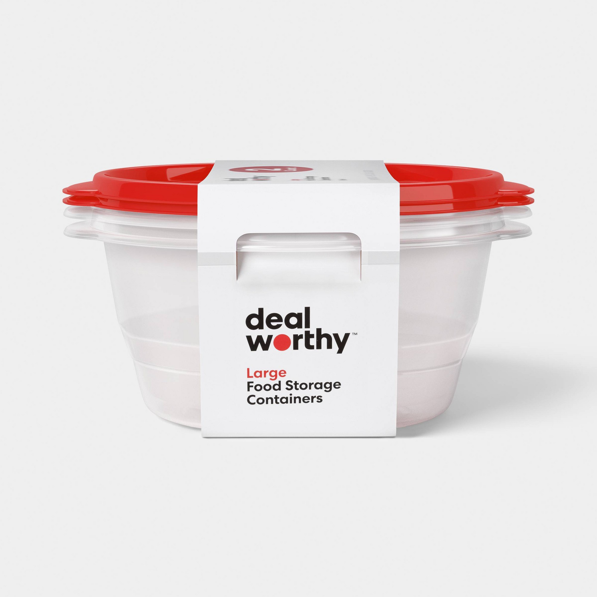 Food Storage For Pantry - 2ct Large Round Food Storage Containers
