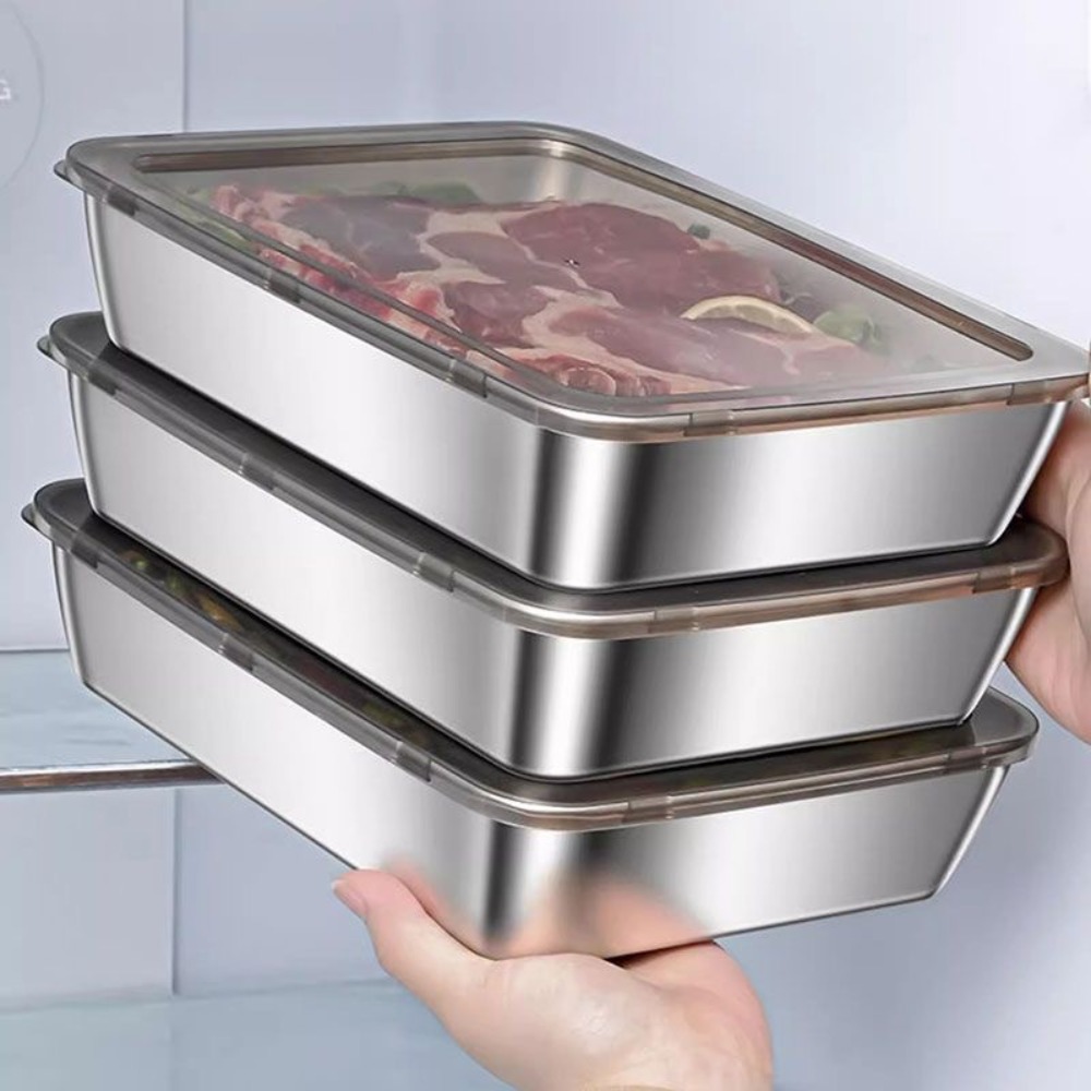 Food Storage Stainless Steel Containers - Food Grade Stainless Steel Serving Tray