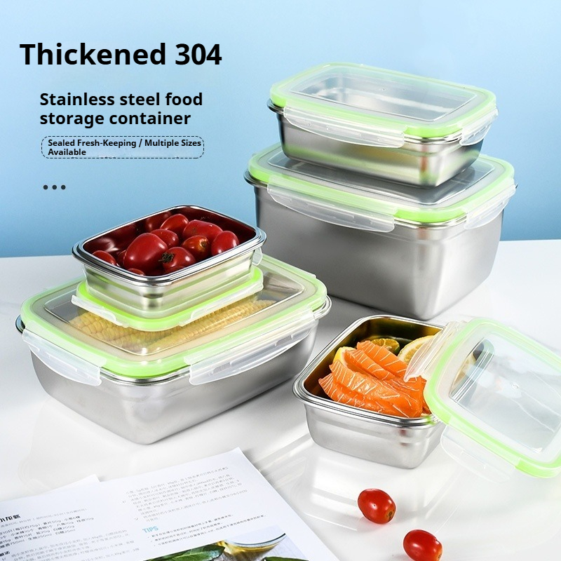 Food Storage Method - 304 Stainless Steel Lunch Box Set