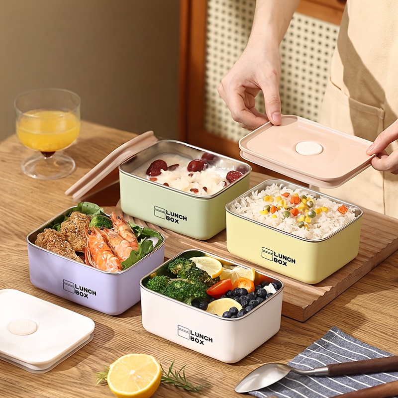 Food Storage Stainless Steel Containers - Stainless Steel Leak-Proof Food Storage Container