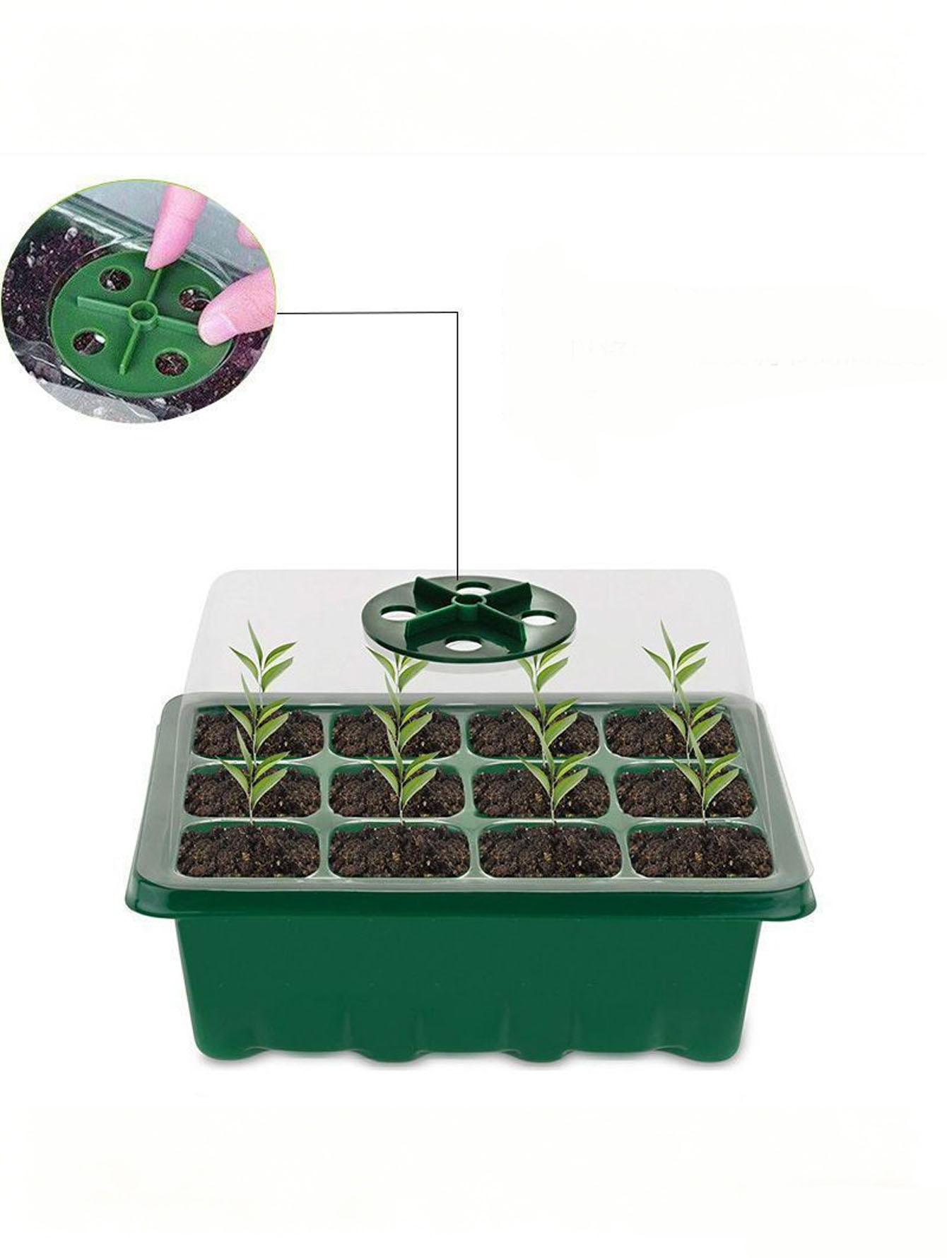 Food Storage Plants - 1/2pc 6/12-Hole Seedling Tray, Thickened Plastic