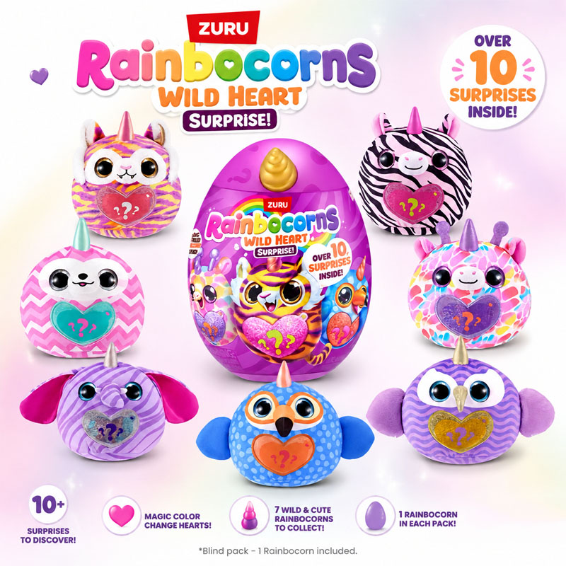Food Storage Eggs - ZURU Rainocorns Wild Heart Surprise Rainbow