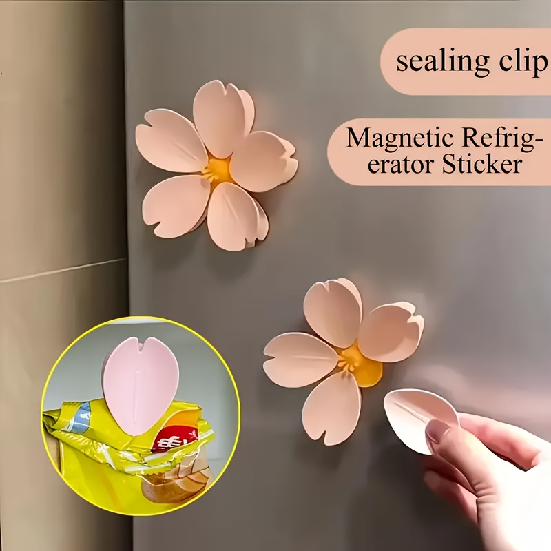 Food Storage Plants - Sakura Magnetic Clip Creative Kitchen Gadget