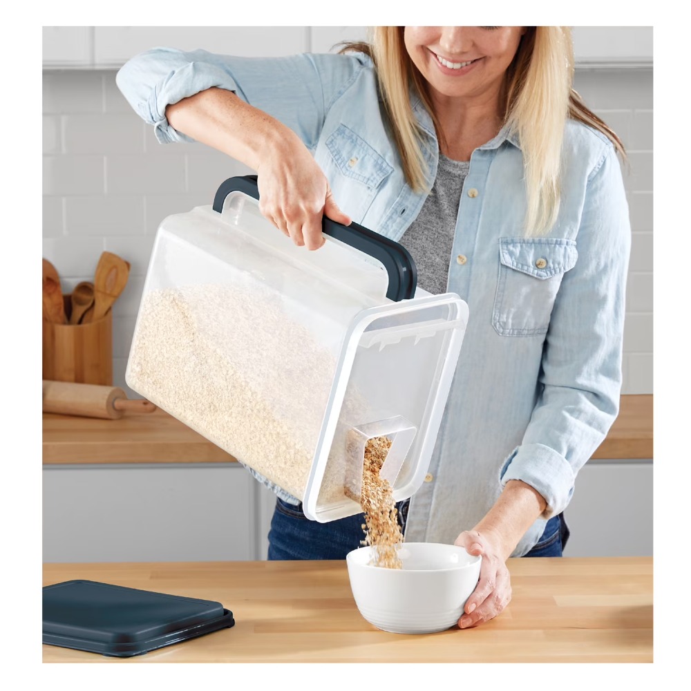 Food Storage For Pantry - Large Capacity Plastic Food Storage Container