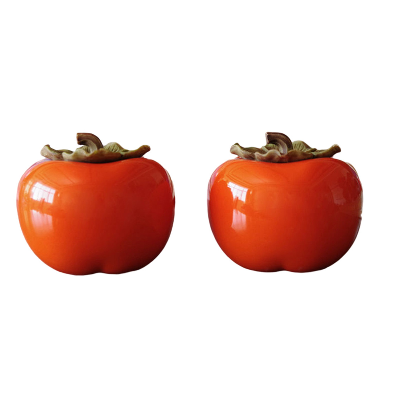 2Pcs Orange Persimmon Style Ce - Food Storage Jars & Containers review and price