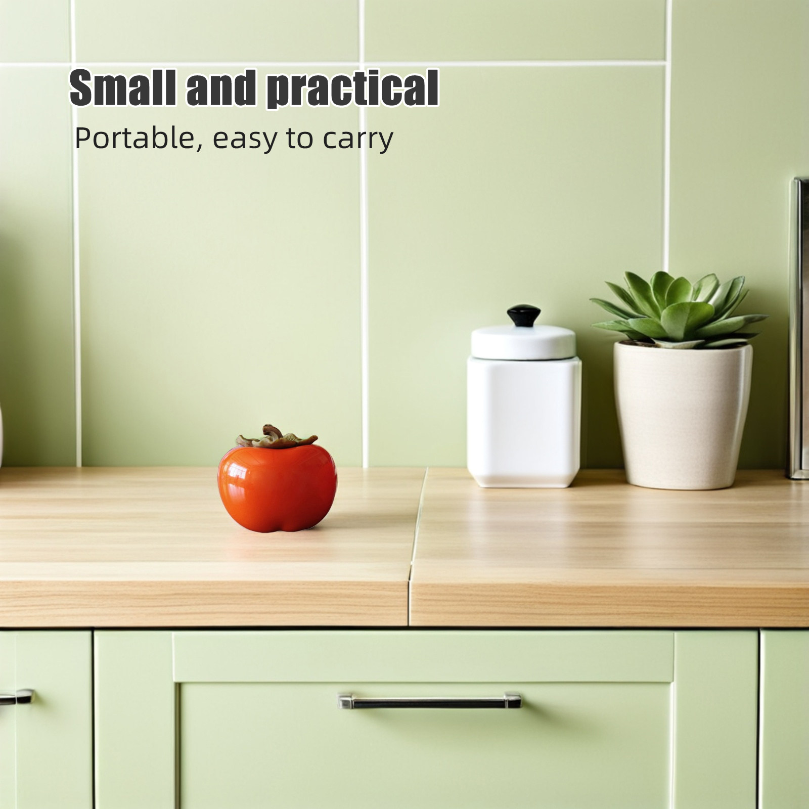 2Pcs Orange Persimmon Style Ce - Food Storage Jars & Containers review and price
