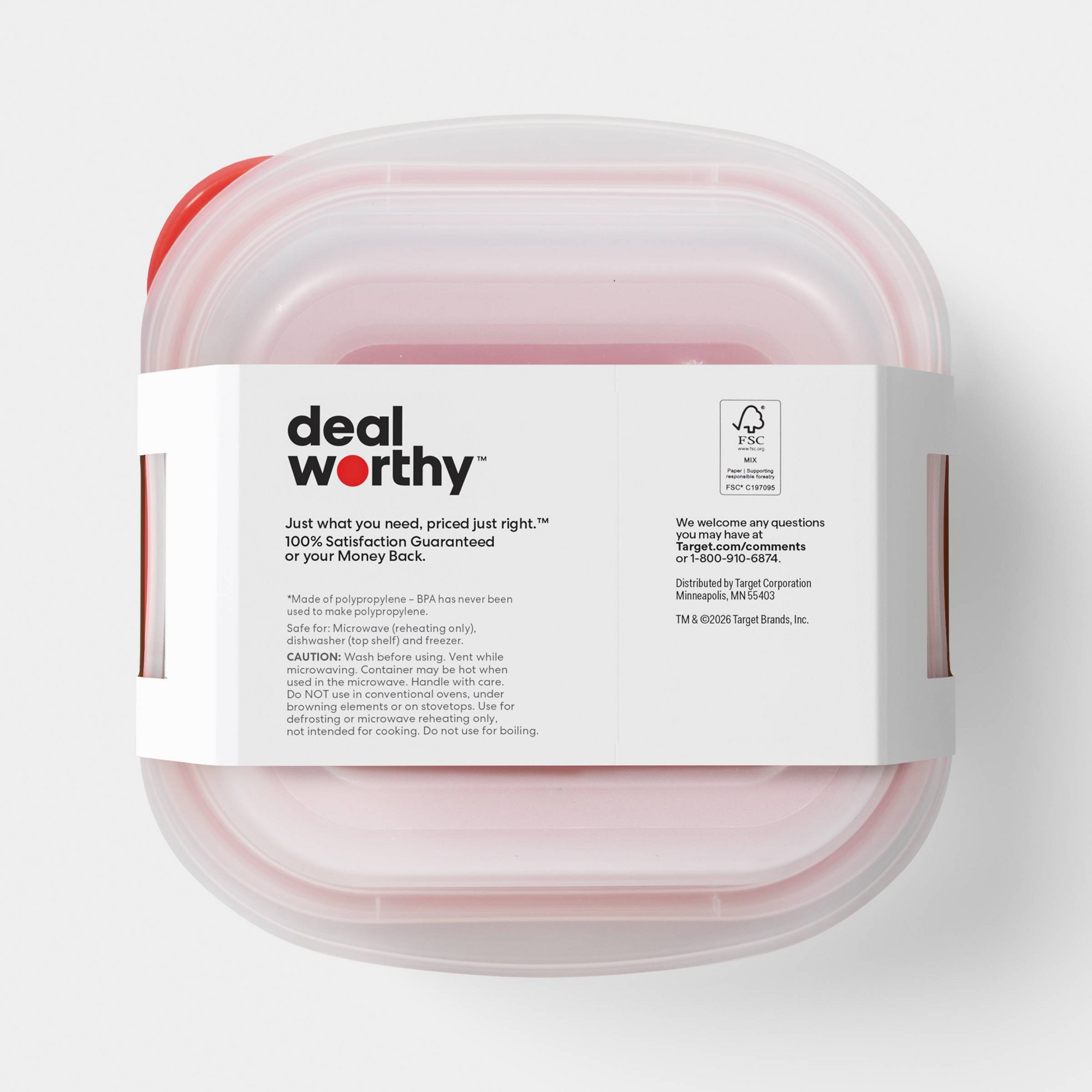 4ct Small Square Food Storage  - Food Storage For Pantry review and price