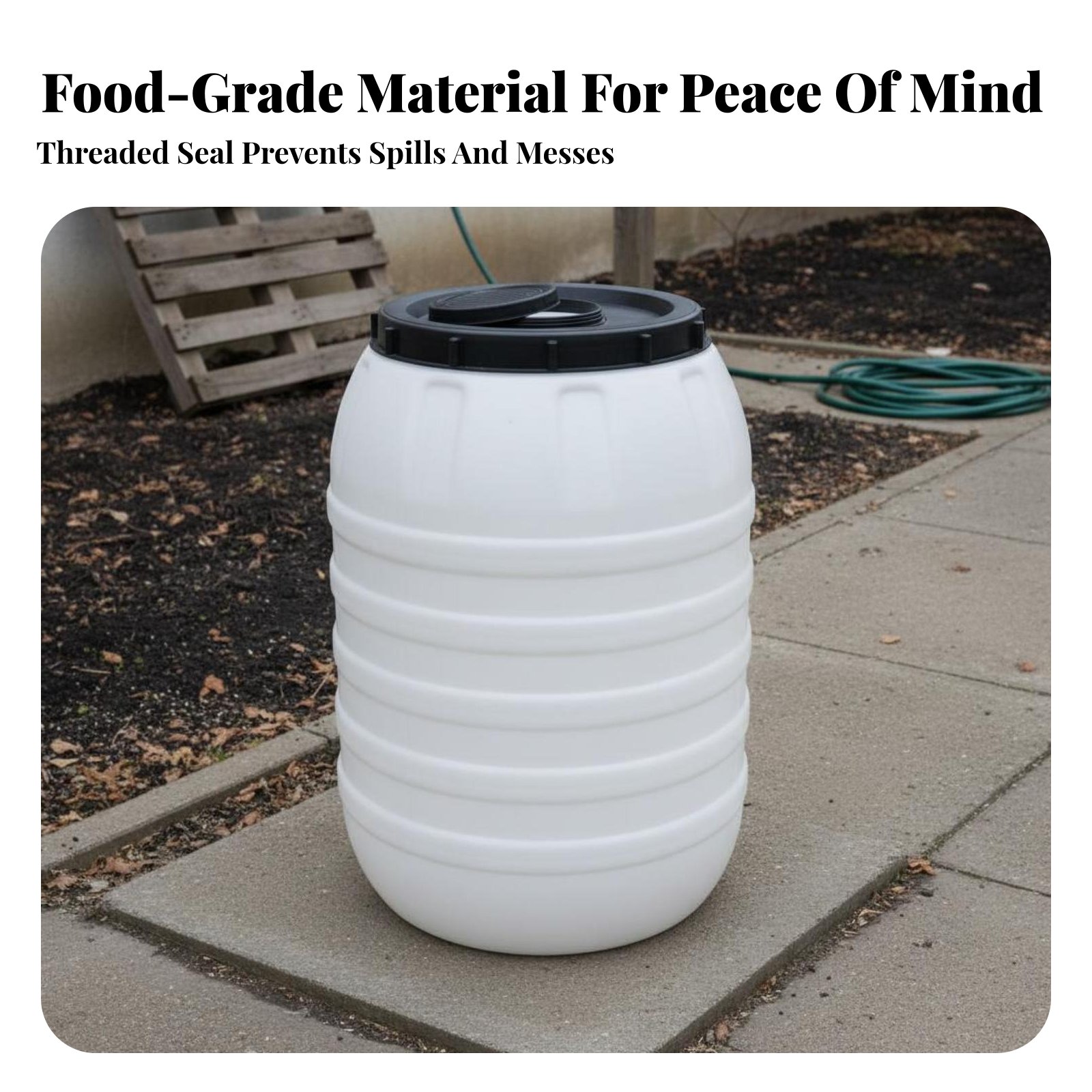 Food Grade Plastic Barrel Airt - Food Storage With Lids review and price