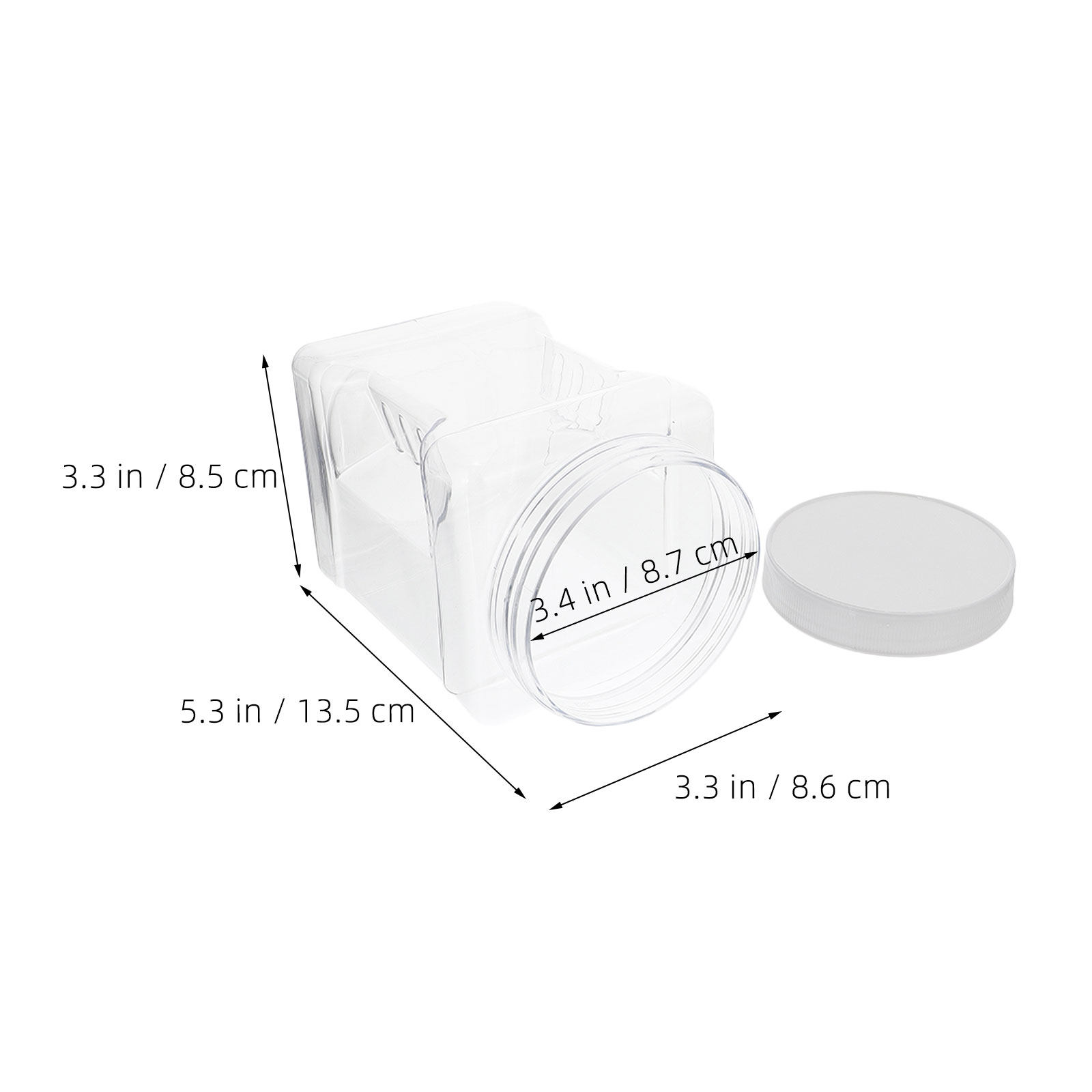 6Pcs Transparent Storage Jars  - Food Storage Jars & Containers review and price