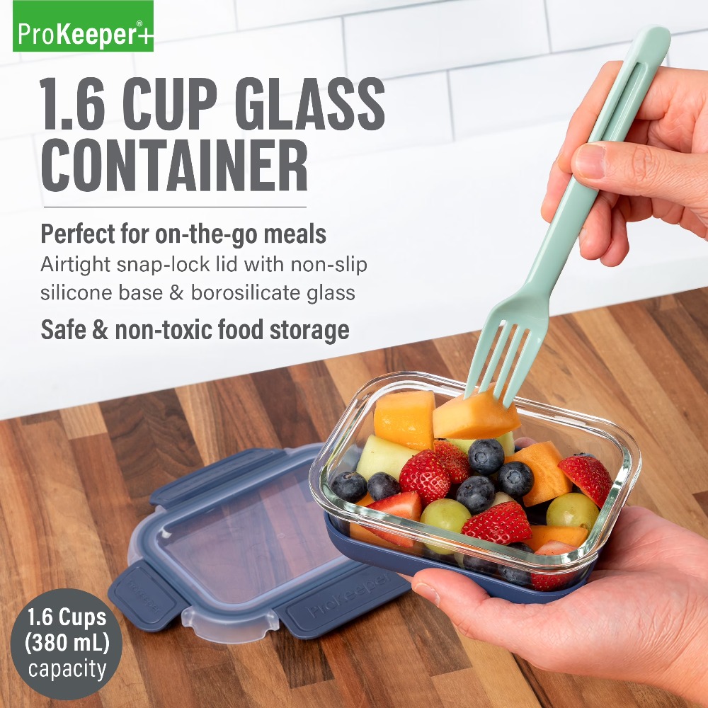 2 Pack 1.6 Cup Glass Food Stor - Food Storage For Pantry review and price