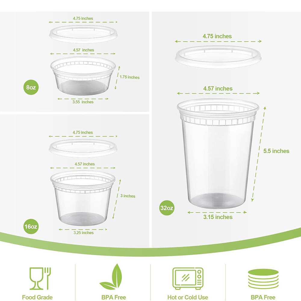Plastic Deli Food Containers W - Food Storage Variety Pack review and price