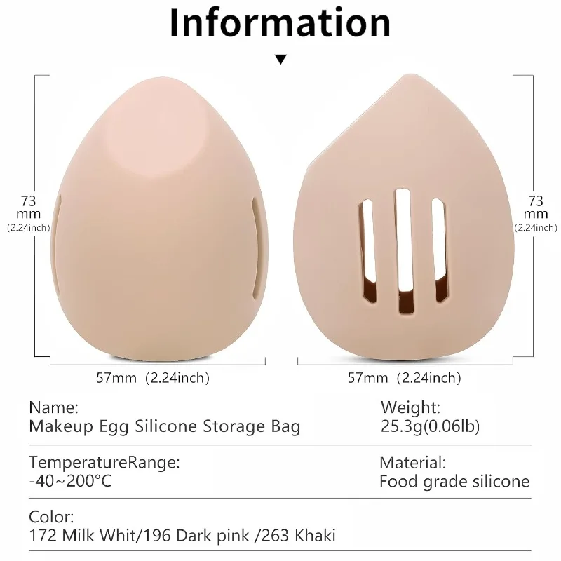 Silicone Beauty Egg Breathable - Food Storage Eggs review and price