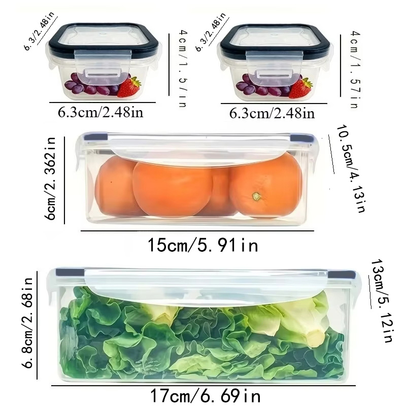 8Pcs Set Includes 4 Containers - Food Storage Freezer Containers review and price