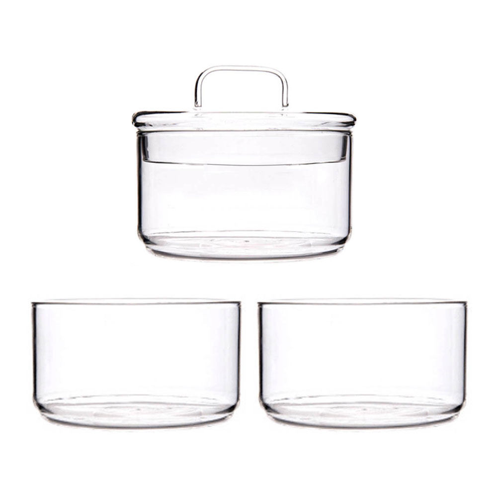 1Set Clear Glass Storage Bowl  - Food Storage Jars & Containers review and price