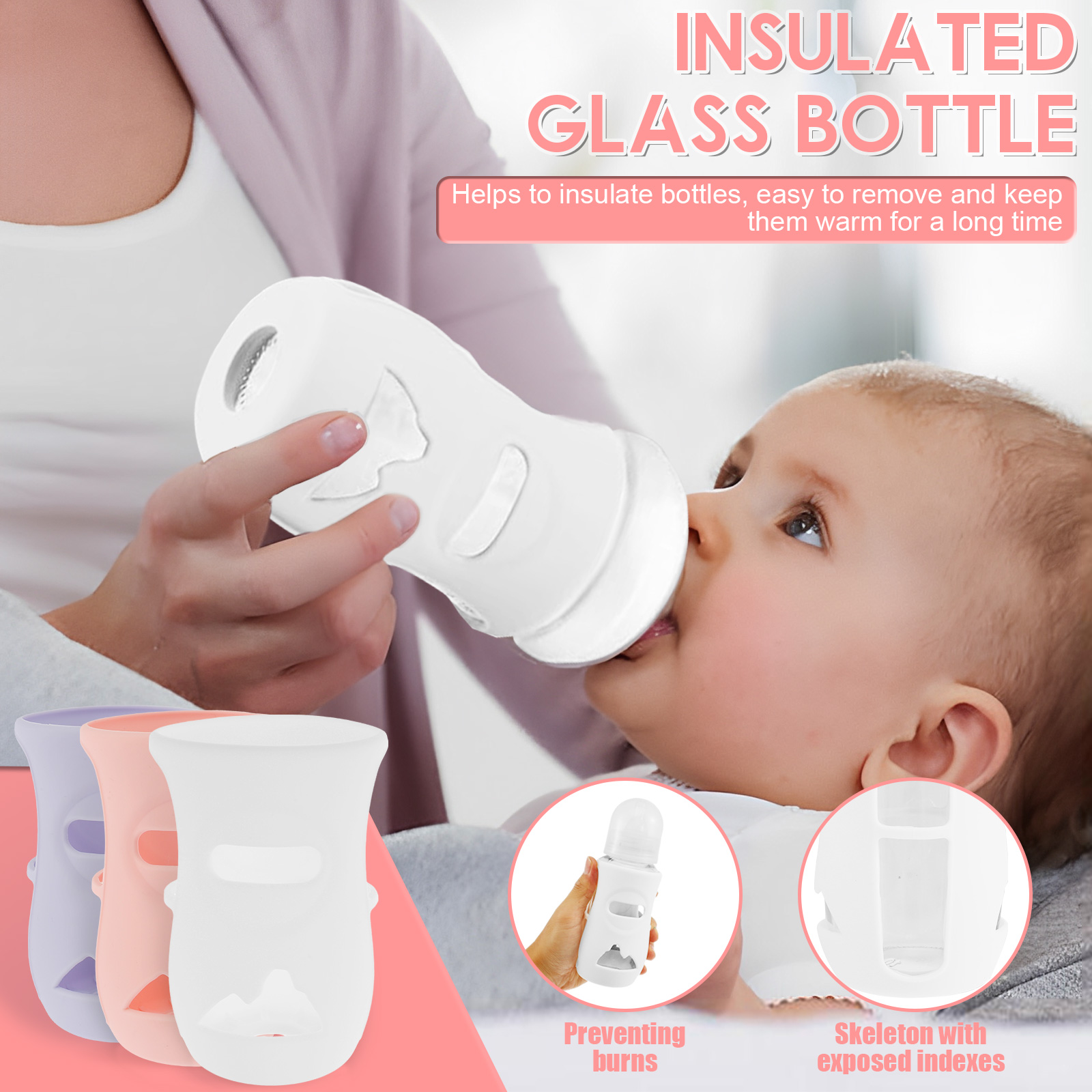 Silicone Sleeves Silicone Baby - Food Storage Keep Warm review and price