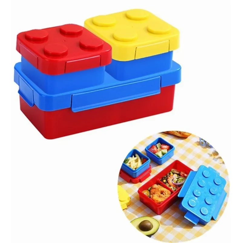 Building Blocks Lunch Box DIY  - Food Storage Building review and price