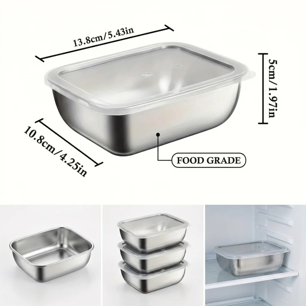 6PCS Stainless Steel Food Stor - Food Storage Stainless Steel Containers review and price