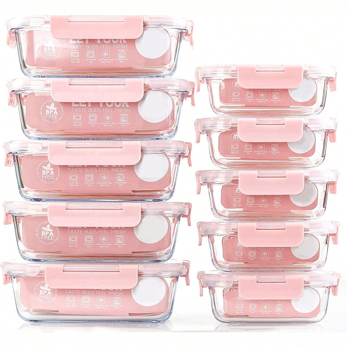 10 Pack Glass Meal Prep Contai - Food Storage Method review and price