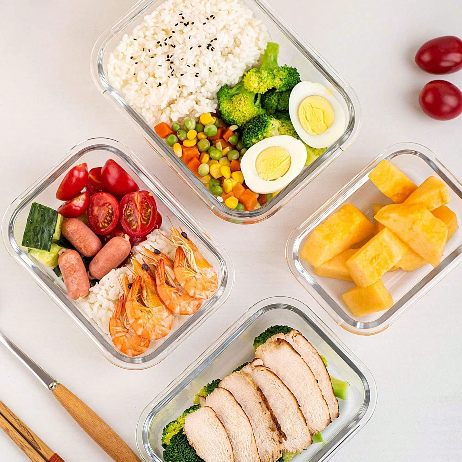10 Pack Glass Meal Prep Contai - Food Storage Method review and price