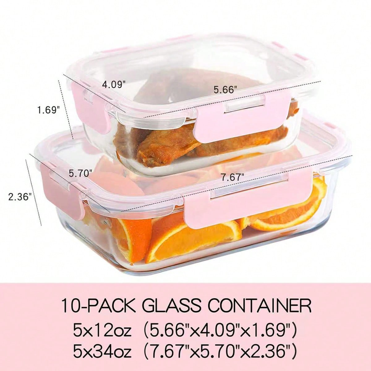 10 Pack Glass Meal Prep Contai - Food Storage Method review and price
