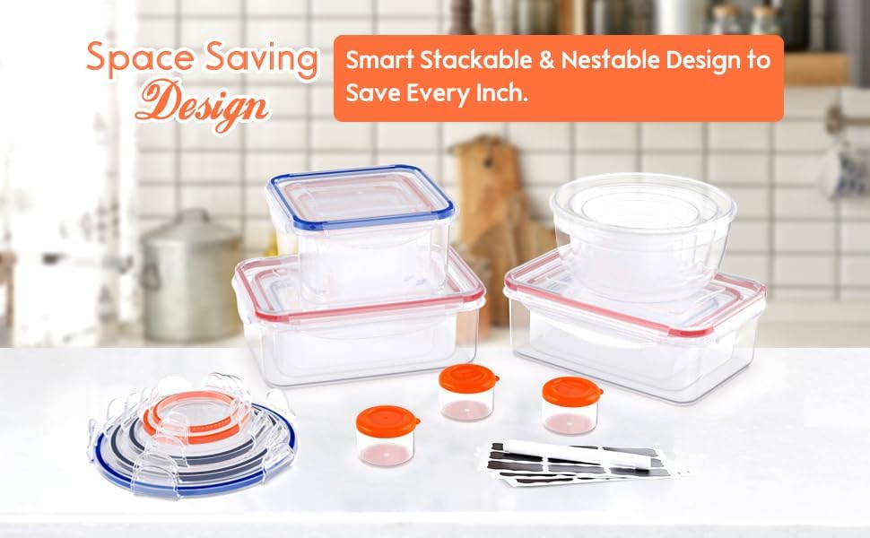 RockBerry 40 PCS Food Storage  - Food Storage Freezer Containers review and price