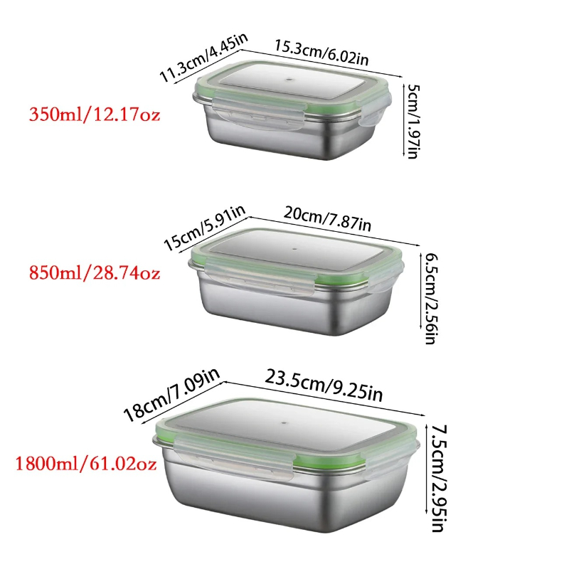 304 Stainless Steel Lunch Box  - Food Storage Method review and price