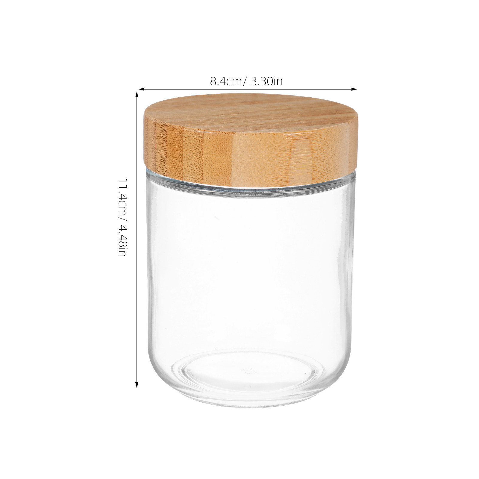 4Pcs Transparent Glass Jars wi - Food Storage With Lids review and price