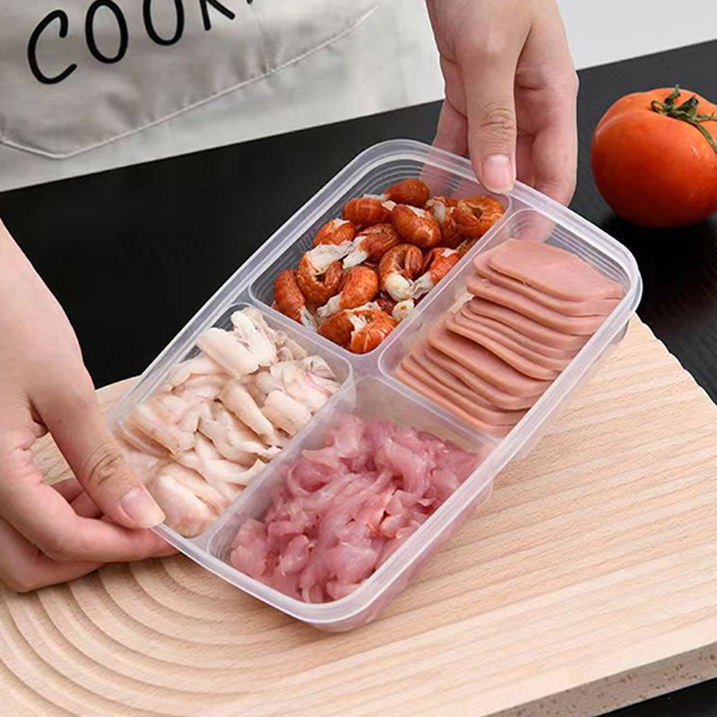 New【4 Grids Plastic Storage Bo - Food Storage Freezer Containers review and price