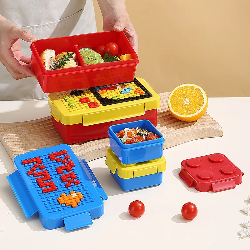 Building Block Lunch Box Color - Food Storage Building review and price