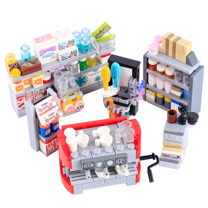 MOC City Street View Supermark - Food Storage Building review and price