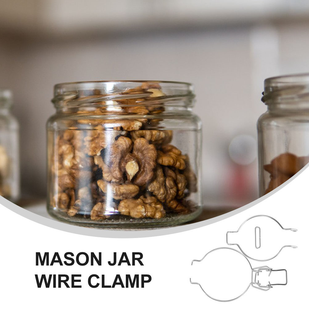 12Pcs Glass Jar Wire Clamps St - Food Storage Jars & Containers review and price