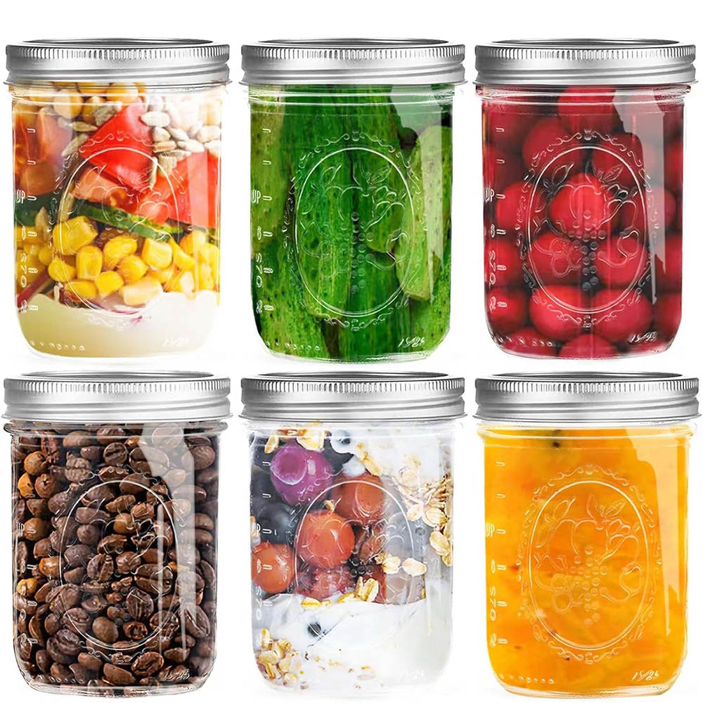 16oz Wide Mouth Mason Jars wit - Food Storage With Lids review and price
