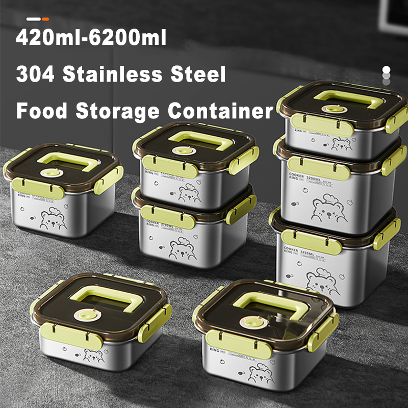COOKER KING 420ml-6200ml Large - Food Storage Stainless Steel Containers review and price
