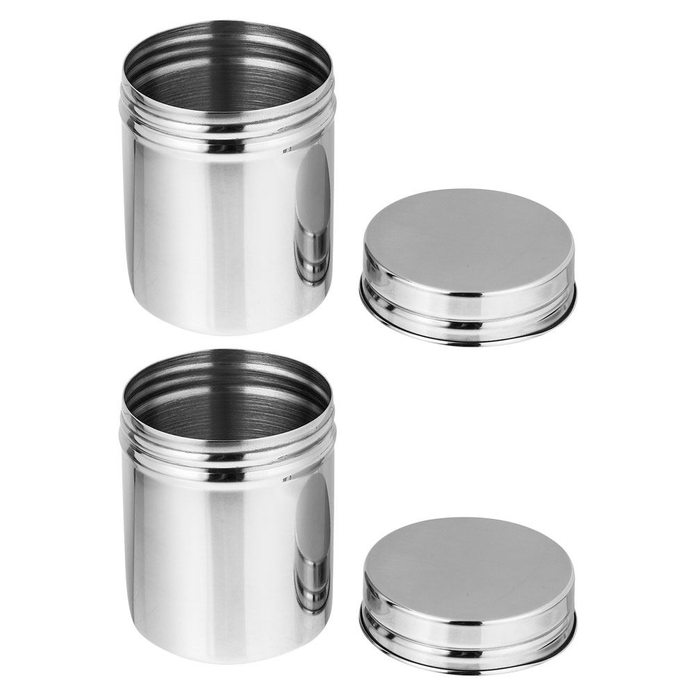 2Pcs Stainless Steel Canisters - Food Storage Jars & Containers review and price