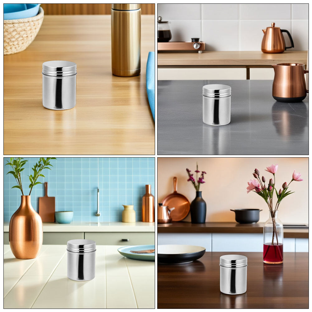 2Pcs Stainless Steel Canisters - Food Storage Jars & Containers review and price