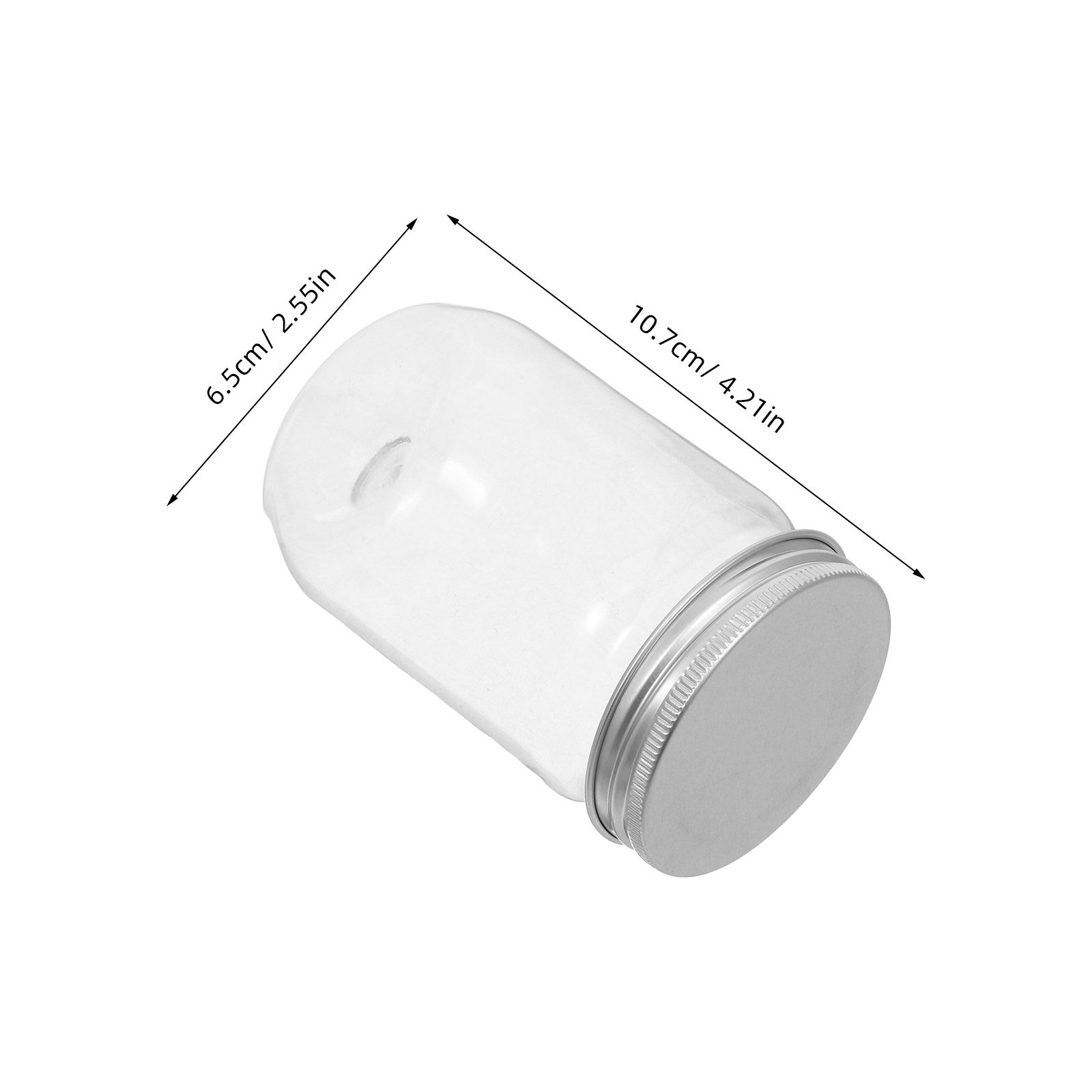 6Pcs Clear Plastic Mason Jars  - Food Storage With Lids review and price