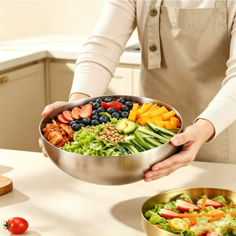 Stainless Steel Mixing Bowls M - Food Storage Stainless Steel Containers review and price
