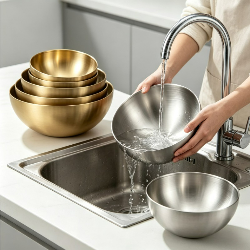 Stainless Steel Mixing Bowls M - Food Storage Stainless Steel Containers review and price